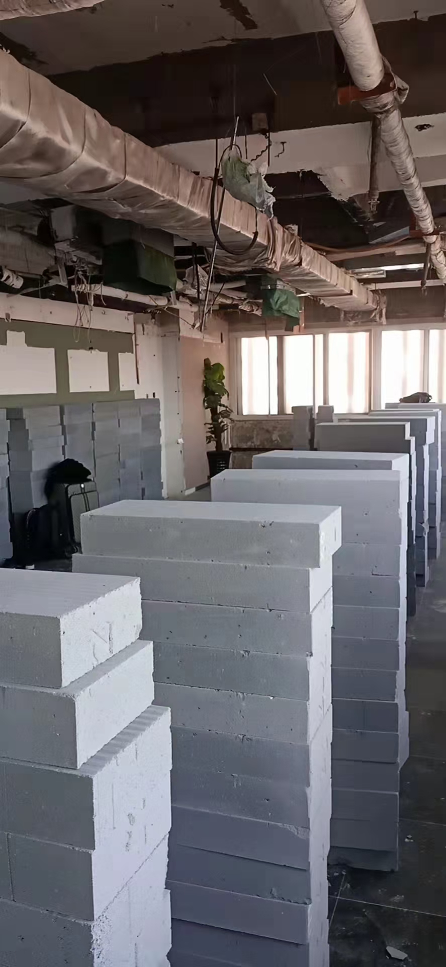 轻质砖隔墙现场